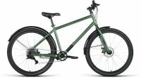Велосипед FORWARD SPIKE 27,5 D (27,5" 8 ск. рост. 18") 2023, зеленый/черный, IB3F78134XGNXBK