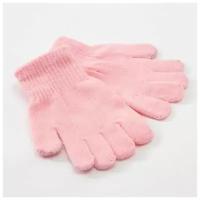 Перчатки детские MINAKU "Однотонные",цв. светло-розовый, р-р 16 (10-12 лет)