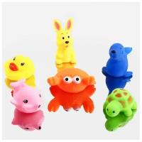 Набор игрушек для игры в ванне «Любимые животные», 6 шт, цвет сюрприз