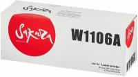 Картридж Sakura W1106A (106A) для HP HP LJ 107a/LJ 107r/LJ 107w/LJ 135a/LJ 135r/LJ 135w/LJ 137fnw (1000стр)