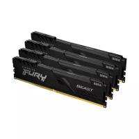 Оперативная память Kingston DDR4 64Gb (4x16Gb) 3200 MHz pc-25600 FURY Beast Black (KF432C16BB1K4/64)