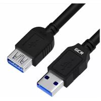 GCR Удлинитель 0.3m USB 3.0, AM/AF, черный, GCR-51875 Greenconnect GCR-51875
