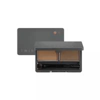 Missha Тени для бровей Twin Brow Kit, 01 natural brown