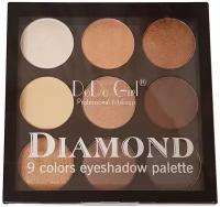 Палетка теней для глаз DoDo Girl Diamond Eyeshadow Palette, 9 оттенков, набор 03