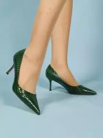 Туфли лодочки PIER TODDI, размер 39, зеленый