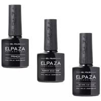 Elpaza Набор: Primer, Rubber base, Top coat с липким слоем, 10 мл