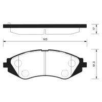 SANGSIN колодки тормозные дисковые ПЕР К-Т SP1077