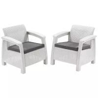 Комплект мебели KETER Corfu Duo Set (2 кресла), белый