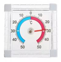 Прозрачный биметаллический термометр на окно