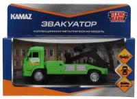 Технопарк Машина металлическая KAMAZ эвакуатор 15 см KAMMOV-15-GNWH