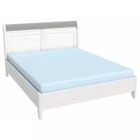 Кровать Бейли 160*200 без изножья цвет: белый/серый