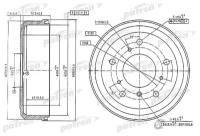 Барабан Тормозной Задн Автобус Бортовой Платформой Фургон Бортовой Платформ PATRON PDR1190