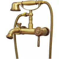 Смеситель для ванны с душем / кран для ванны / душевая система (10419 бронза) Bronze de Luxe Италия WINDSOR
