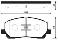 Колодки дисковые Sangsin SP1384