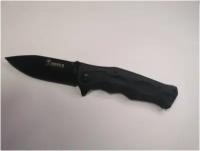 Нож складной туристический Boker Plus "Black", 8,5 мм, черный, фонарь брелок в комплекте