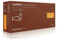 Перчатки латексные Mercator Medical Comfort PF, цвет: бежевый, размер XS, 100 шт. (50 пар) двойной хлоринации