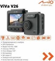 Видеорегистратор Mio ViVa V26, автомобильный, FullHD, GPS, G-sensor, 2.0"