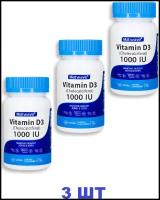 Витамин Д3 Matwave Vitamin D3 1000 IU 25 мкг, 180 капсул, комплект 3 банки