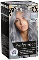 Краска для волос L'Oreal Paris Preference, оттенок: 10.112 серебристо-серый, Сохо, 180мл