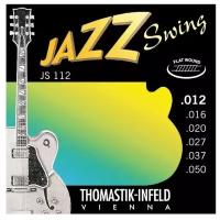 JS112 Jazz Swing Комплект струн для акустической гитары, Medium Light, сталь/никель,12-50, Thomastik