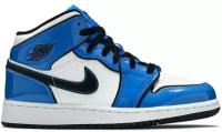 Кроссовки Nike Air Jordan 1 Mid Signal Blue GS, 37.5EU