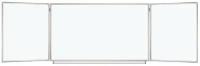 Доска магнитно-маркерная 3-х элементная 100х150/300 см, 5 рабочих поверхностей, белая, STAFF, 238010