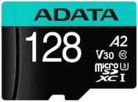 Карта памяти ADATA MICRO SDXC 128GB W/AD. AUSDX128GUI3V30SA2-RA1