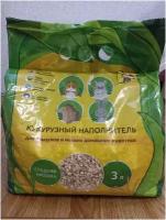 Наполнитель для грызунов кукурузный 3 л, Золотой кот