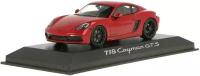 Модель автомобиля Porsche 718 Cayman GTS 4.0 (982), Carmine Red, Scale 1:43