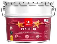 Эмаль алкидная стойкая матовая Pesto 10 (Песто 10) TIKKURILA 9 л бесцветная (база С)