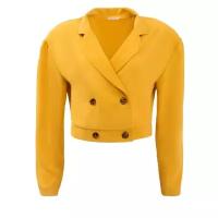 Пиджак Minaku, размер 44/S, желтый, горчичный