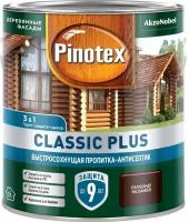 Пропитка-антисептик pinotex classic plus 3 в 1 Палисандр 2,5л