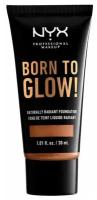 NYX professional makeup Тональный крем Born to glow!, 30 мл, оттенок: mahogany