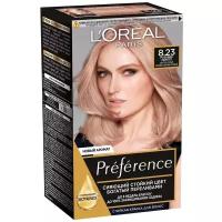 L'Oreal Paris Preference стойкая краска для волос, 8.23 розовое золото, 174 мл