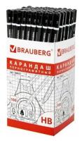 BRAUBERG Карандаш чернографитный Touch line НВ 100 шт., 180621 черный 1 шт