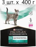 Сухой корм для кошек Purina Pro Plan Veterinary Diets EN ST/OX GASTROINTESTINAL, для снижения проявлений острых кишечных расстройств, 3 шт. х 400 г