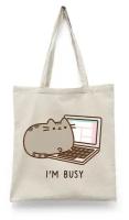 Сумка-шоппер СувенирShop Персонаж "Pusheen Cat / Кот Пушин" Бежевая