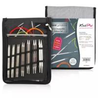 Спицы Knit Pro Nova Cubics Deluxe Set 12361, диаметр 8 мм, длина 80 см, серебристый