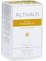 Чай травяной Althaus Deli Packs Pure Peppermint (Чистая мята), в пакетиках, 20 пак