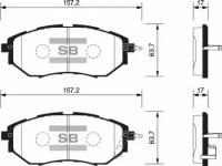 Колодки тормозные передние Sangsin Brake SP1534