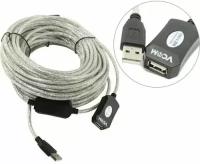 Удлинитель активный USB 2.0 A -> A Vcom VUS7049