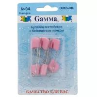 Набор булавок Gamma BUKS-006, 04 розовый, N5, 6 шт