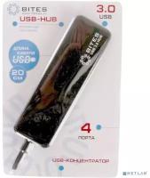 5bites USB-концентраторы HB34-310BK Концентратор 4 USB3.0 USB PLUG BLACK