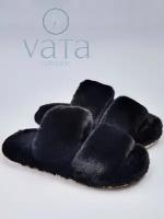 Тапочки VATA collection, размер 36/37, черный