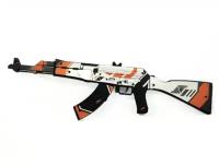 Деревянный автомат резинкострел АК-47 Азимов КС ГО / AK-47 Azimov CS GO / PalisWood