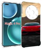 Чехол MyPads lamborghini ламборгини 1 мужской для Honor Magic4 Pro / Magic4 Ultimate задняя-панель-накладка-бампер