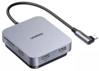 UGREEN. USB концентратор для Mac (хаб), 3 x USB A 3.0, SD/TF (60377)