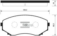 Колодки тормозные передние Sangsin Brake SP1527