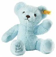 Мягкая игрушка Steiff My First Steiff Teddy Bear Blue (Штайф Мой первый мишка Тедди голубой 24 см)