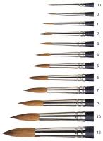 Кисть Winsor & Newton Artist's Water Colour Sable Brush, соболь №5, круглая, с короткой ручкой